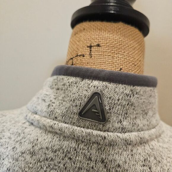 NWOT Women's Antigua Rams Heather Gray 3/4 Zip Jacket Size Medium - Picture 4 of 6